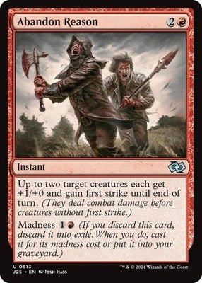 Abandon Reason J25 513 NM Magic: The Gathering