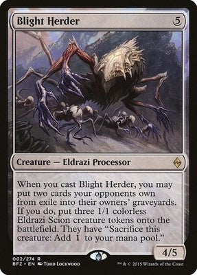 Blight Herder BFZ 2 LP Magic: The Gathering