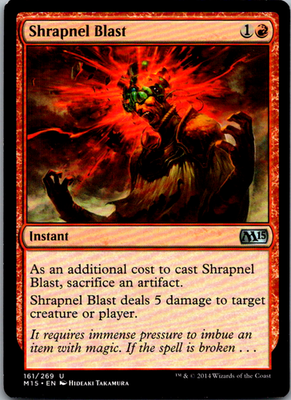 Shrapnel Blast Magic 2015 (M15) 161 U Magic: The Gathering Near Mint