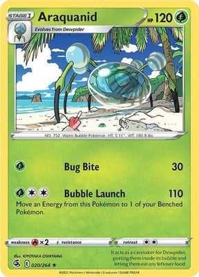 Araquanid 020/264 SWSH08: Fusion Strike Pokémon TCG