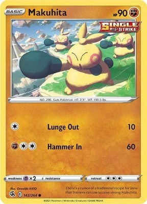 Makuhita 142/264 SWSH08: Fusion Strike Pokémon TCG