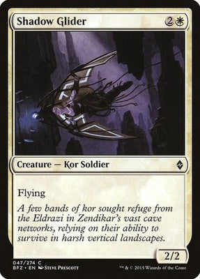 Shadow Glider BFZ 47 NM Magic: The Gathering