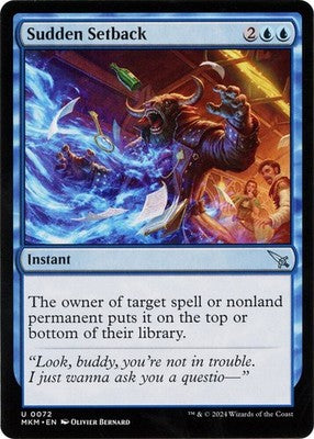 Sudden Setback MKM 72 NM Magic: The Gathering