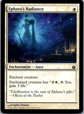 Ephara's Radiance 9 Common Born of the Gods Magic: The Gathering Lightly Played