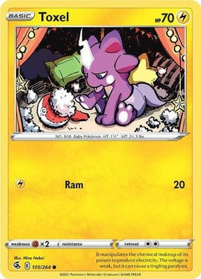 Toxel (105) 105/264 SWSH08: Fusion Strike Pokémon TCG