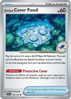 Antique Cover Fossil 129/142 SV07: Stellar Crown Pokémon TCG