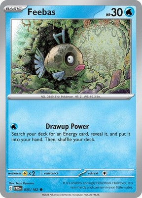 Feebas 035/182 SV04: Paradox Rift Reverse Holofoil Pokémon TCG