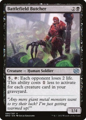 Battlefield Butcher BRO 86 NM Magic: The Gathering