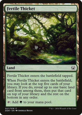 Fertile Thicket DDR 27 NM Magic: The Gathering