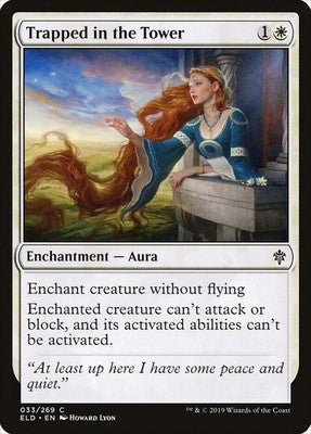 Trapped in the Tower ELD 33 NM Magic: The Gathering