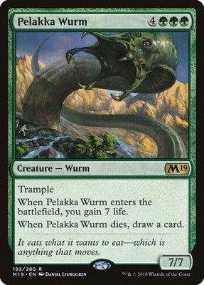 Pelakka Wurm M19 192 NM Magic: The Gathering