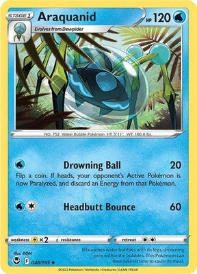 Araquanid 048/195 SWSH12: Silver Tempest Pokémon TCG