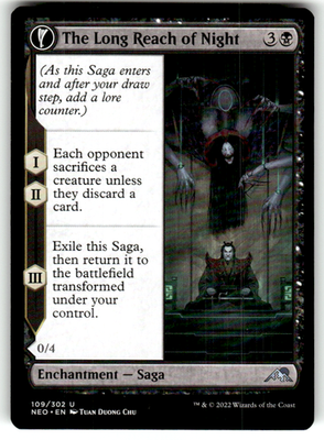 The Long Reach of Night Kamigawa: Neon Dynasty 109 U Magic: The Gathering