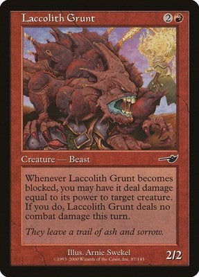 Laccolith Grunt NEM 87 NM Magic: The Gathering