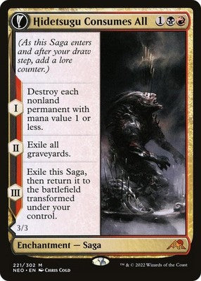 Hidetsugu Consumes All NEO 221 NM Magic: The Gathering