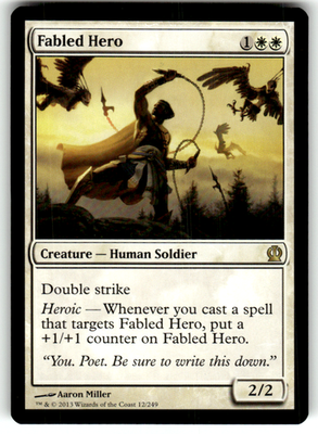 Fabled Hero Theros 12 R Magic: The Gathering Near Mint