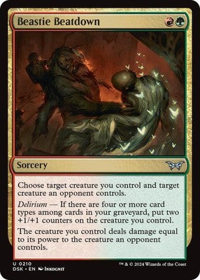 Beastie Beatdown DSK 210 Foil NM Magic: The Gathering