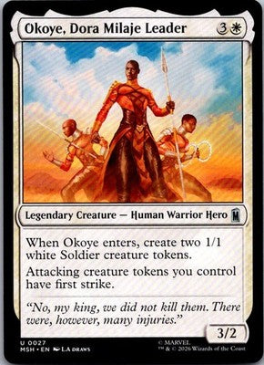 Okoye, Dora Milaje Leader 27 Marvel Super Heroes Magic: The Gathering NM