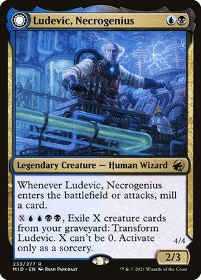 Ludevic, Necrogenius // Olag, Ludevic's Hubris MID 233 LP Magic: The Gathering