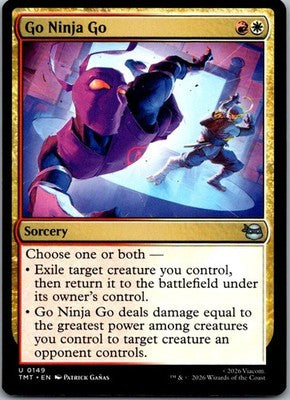 Go Ninja Go 0149 Uncommon Teenage Mutant Ninja Turtles Magic: The Gathering NM