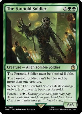 The Foretold Soldier WHO 102 NM Magic: The Gathering