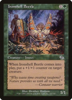 Ironshell Beetle JUD 121 NM Magic: The Gathering