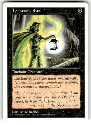 Leshrac's Rite Fifth Edition U Magic: The Gathering Lightly Played