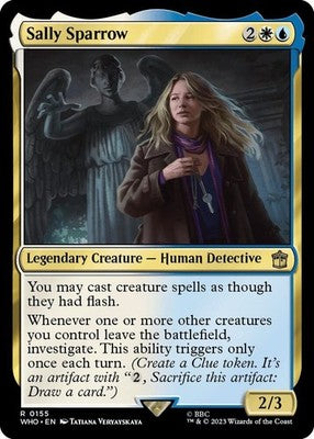 Sally Sparrow WHO 155 NM Magic: The Gathering