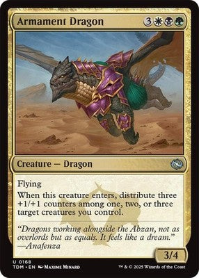 Armament Dragon TDM 168 Foil NM Magic: The Gathering