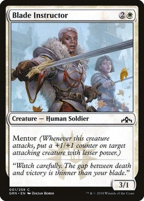 Blade Instructor GRN 1 NM Magic: The Gathering