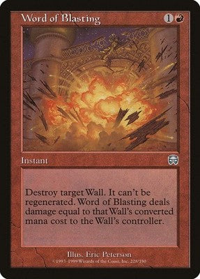 Word of Blasting MMQ 228 LP Magic: The Gathering