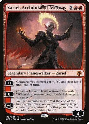 Zariel, Archduke of Avernus AFR 172 Foil NM Magic: The Gathering