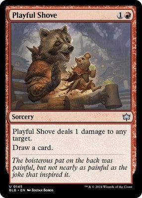 Playful Shove BLB 145 NM Magic: The Gathering