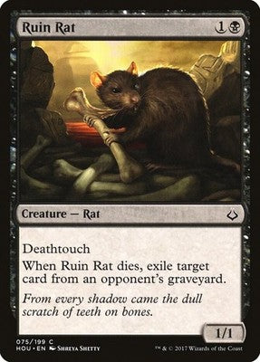Ruin Rat HOU 75 NM Magic: The Gathering