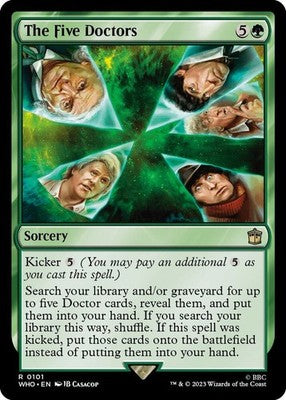 The Five Doctors WHO 101 NM Magic: The Gathering