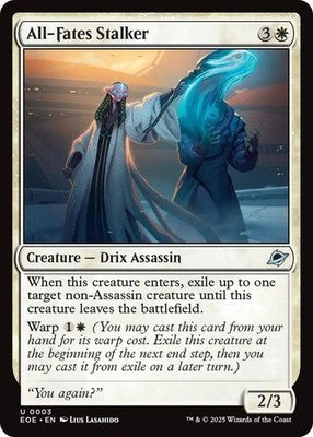 All-Fates Stalker EOE 3 NM Magic: The Gathering