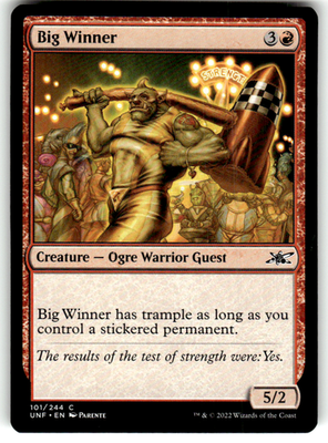 Big Winner Unfinity 101 C Magic: The Gathering Near Mint