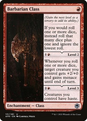 Barbarian Class AFR 131 NM Magic: The Gathering