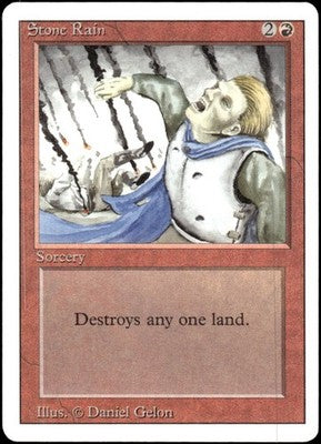 Stone Rain Revised Edition C Magic: The Gathering Lightly Played