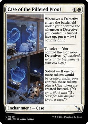 Case of the Pilfered Proof MKM 9 Foil NM Magic: The Gathering