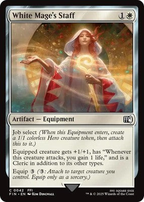 White Mage's Staff FIN 42 NM Magic: The Gathering