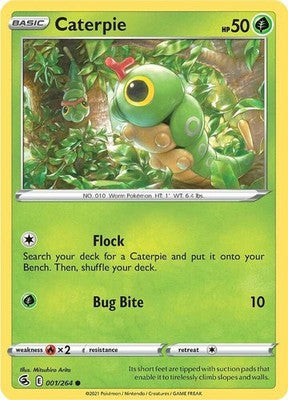 Caterpie 001/264 SWSH08: Fusion Strike Pokémon TCG