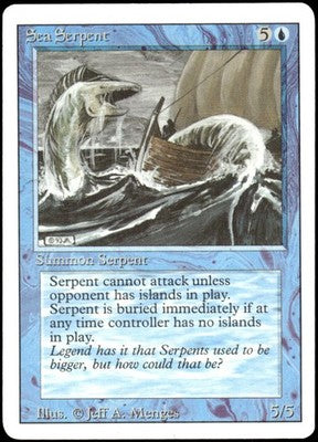 Sea Serpent Revised Edition C Magic: The Gathering Lightly Played