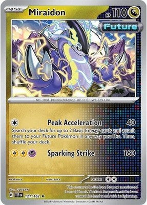 Miraidon 121/162 SV05: Temporal Forces Reverse Holofoil Pokémon TCG