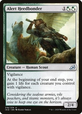 Alert Heedbonder IKO 218 NM Magic: The Gathering