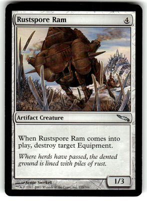 Rustspore Ram Mirrodin 235 U Magic: The Gathering Lightly Played
