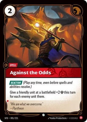 Against the Odds 001/221 Spiritforged Riftbound: League of Legends