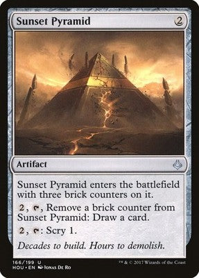 Sunset Pyramid HOU 166 NM Magic: The Gathering