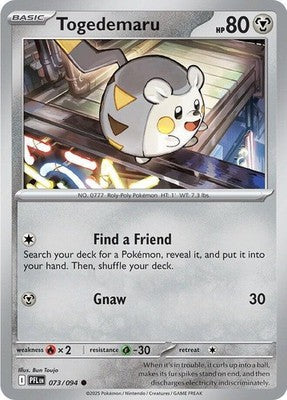 Togedemaru 073/094 ME02: Phantasmal Flames Reverse Holofoil Pokémon TCG