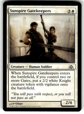 Sunspire Gatekeepers Dragon's Maze 9 C Magic: The Gathering Near Mint